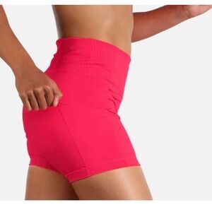 Brooks Women's Bright Pink Method 5” Shorts, M